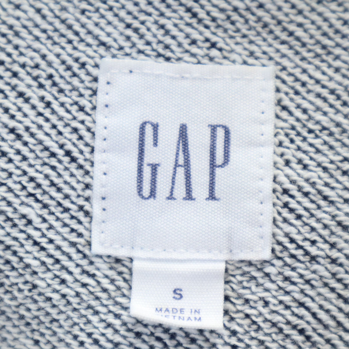 GAP ギャップ 長袖 スウェット デニム ジップパーカー S ネイビー メンズ