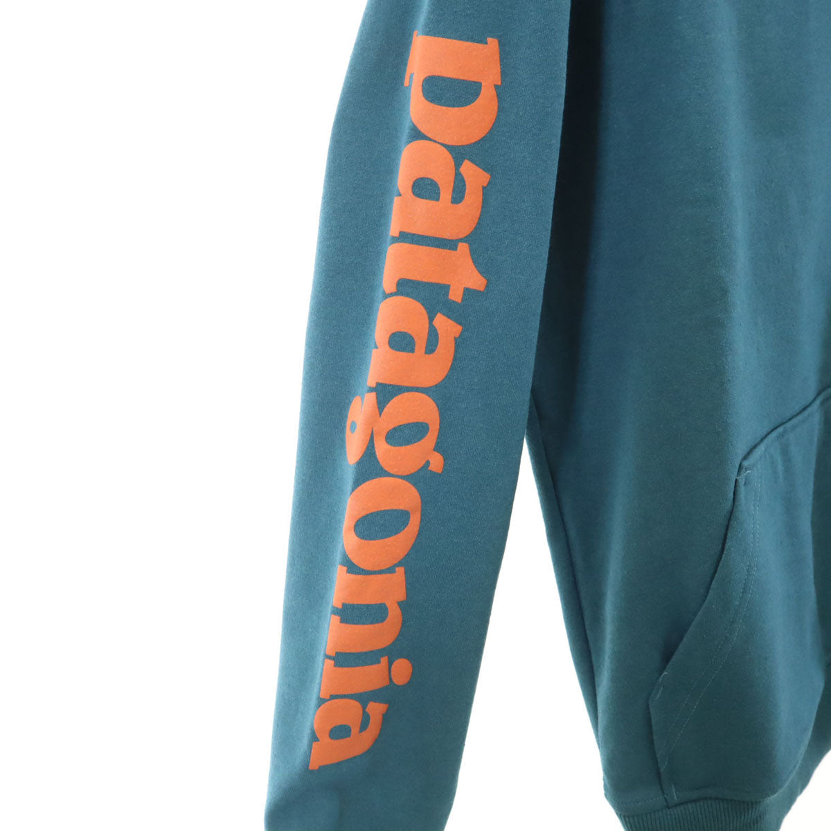 未使用 patagonia パタゴニア 長袖 スウェットパーカー S 青緑 39566SP19 アウトドア 裏起毛 メンズ