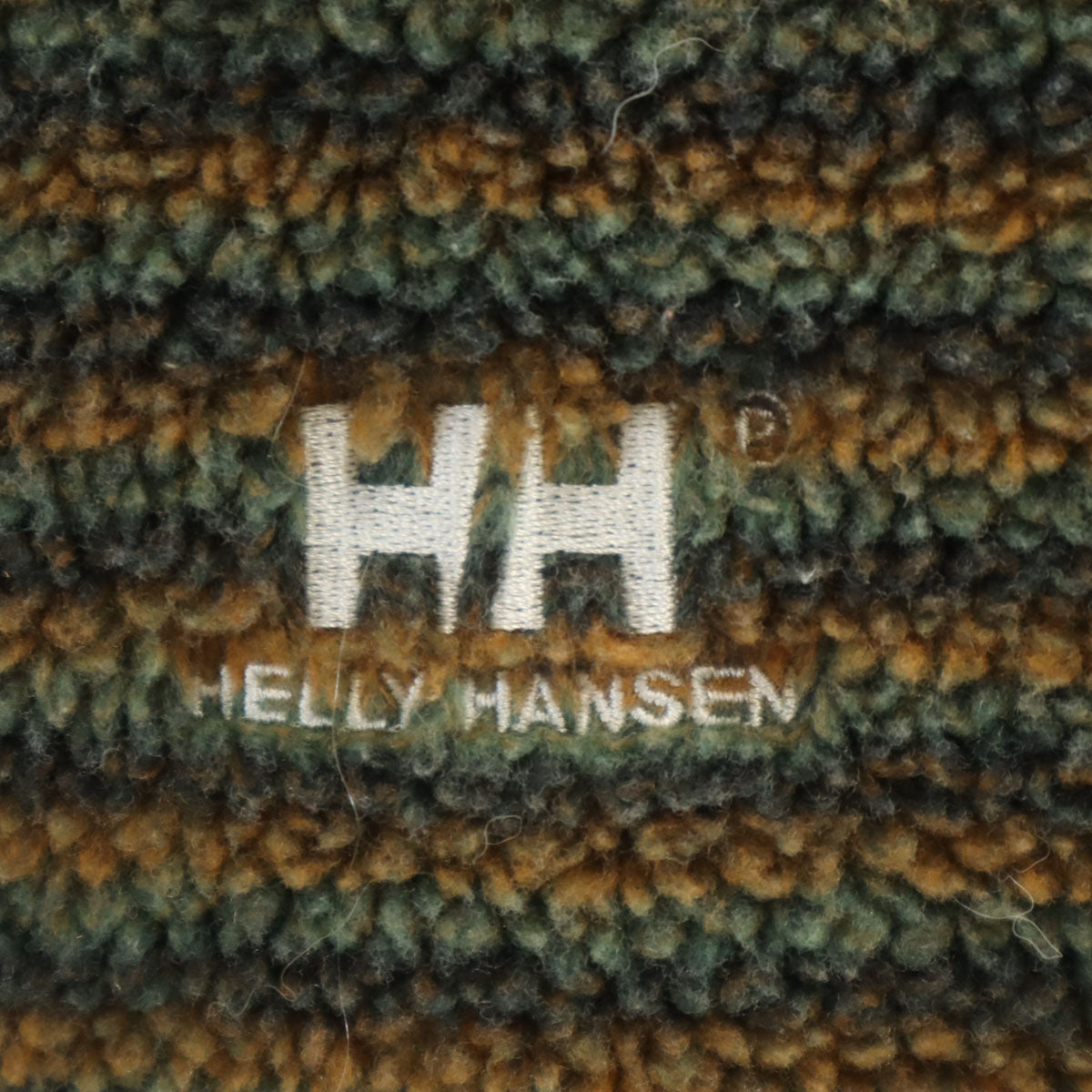 HELLY HANSEN ヘリーハンセン ボーダー柄 フリース ハーフジップ トレーナー M カーキ アウトドア メンズ