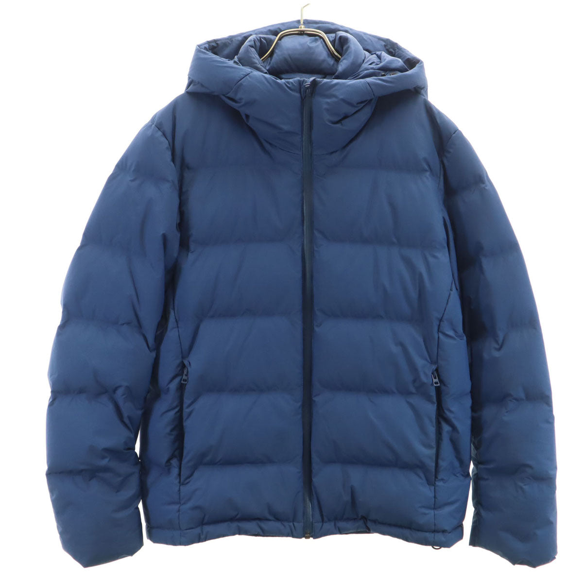 UNIQLO ユニクロ シームレス ダウンジャケット M ブルー系 メンズ