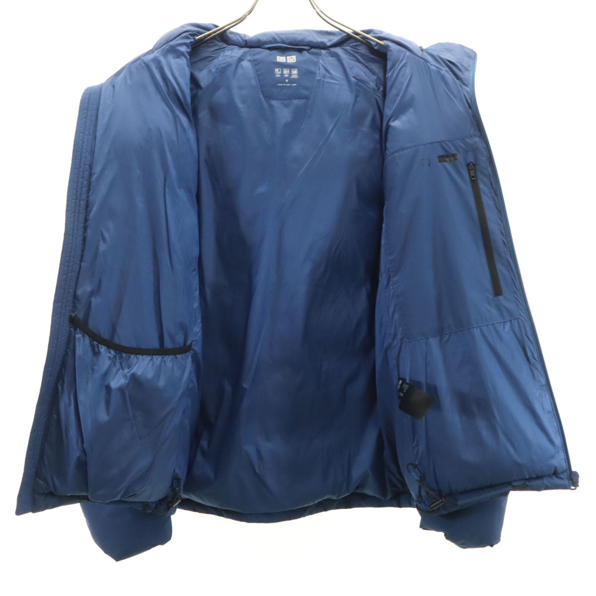 UNIQLO ユニクロ シームレス ダウンジャケット M ブルー系 メンズ
