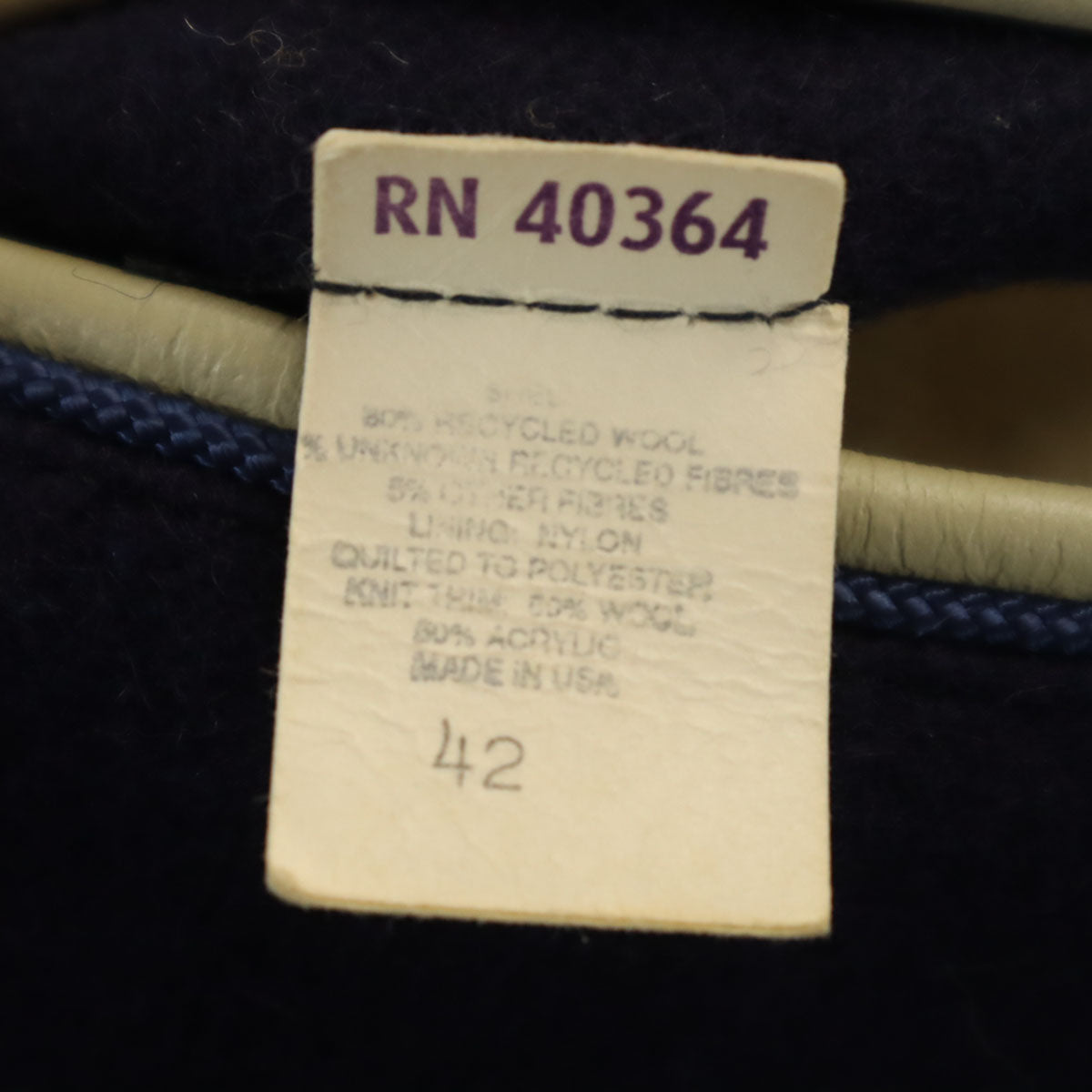 catchball キャッチボール USA製 スカジャン 42 ネイビー メンズ