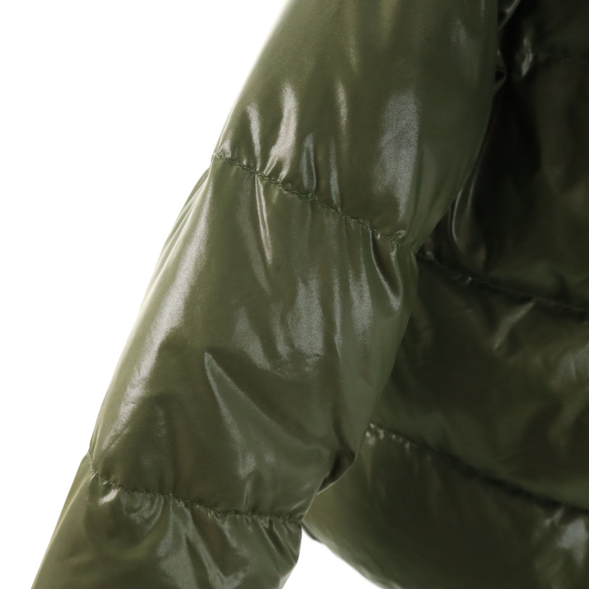 DUVETICA デュベティカ ADHARA ダウンジャケット 38 カーキ系 ラクーンファー付き レディース