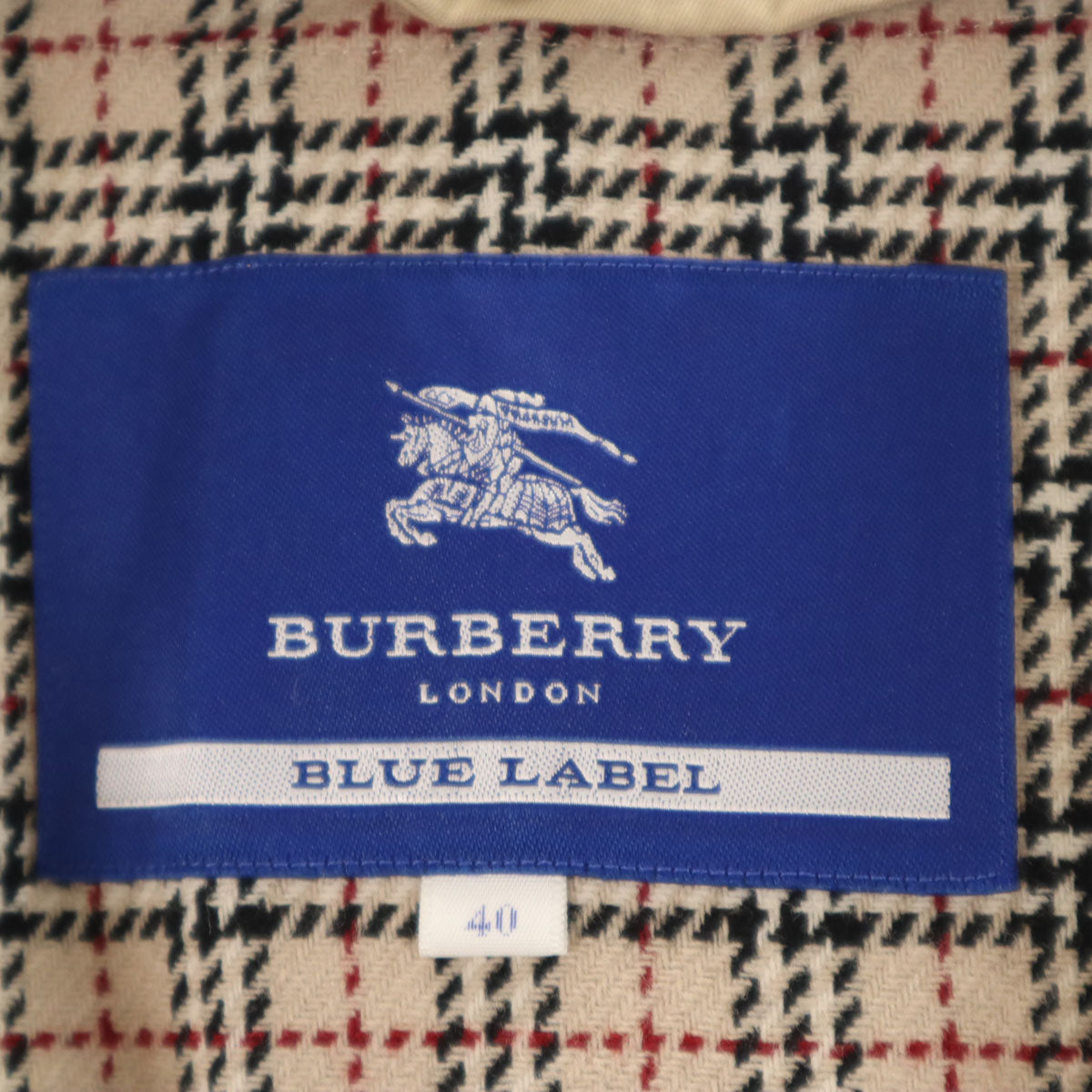 BURBERRY LONDON BLUE LABEL バーバリー ロンドン ブルーレーベル トレンチコート 40 ベージュ 三陽商会 ライナー付き レディース