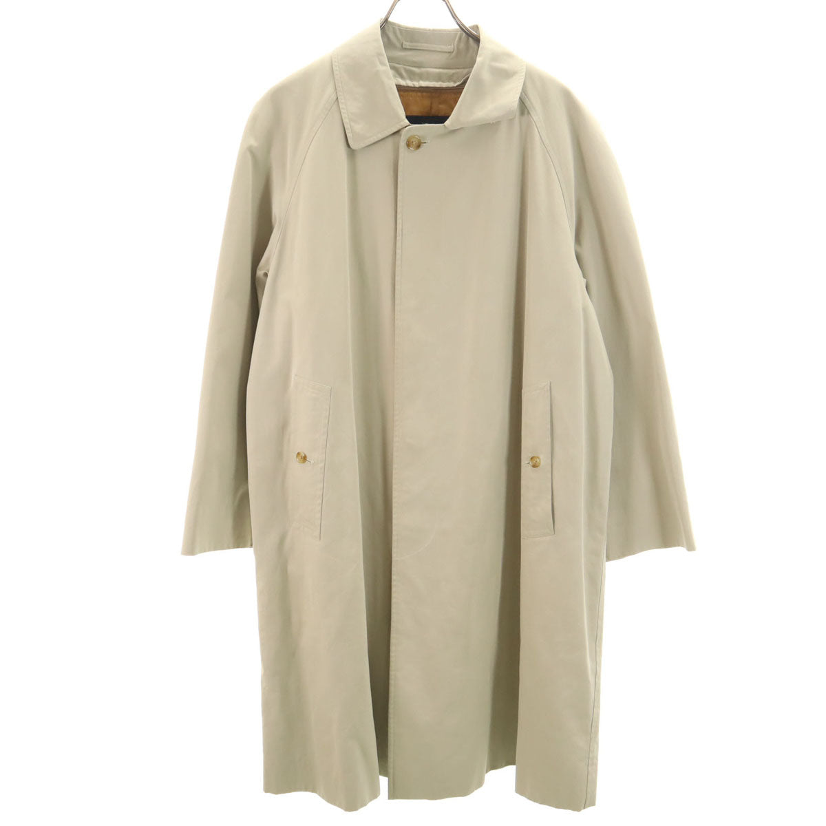 BURBERRY LONDON バーバリーロンドン 日本製 ステンカラーコート 90-165 グレージュ 三陽商会 ライナー付き メンズ