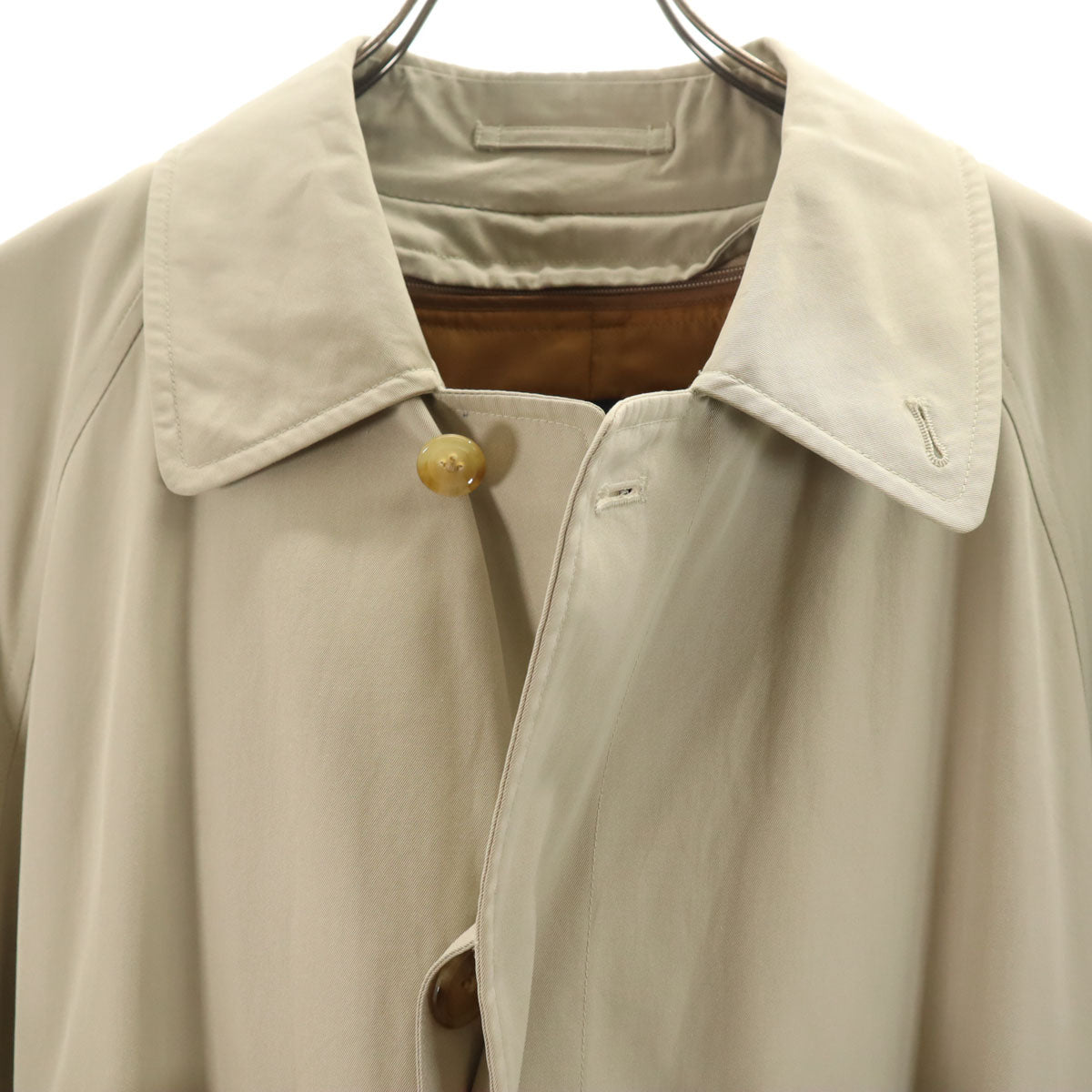 BURBERRY LONDON バーバリーロンドン 日本製 ステンカラーコート 90-165 グレージュ 三陽商会 ライナー付き メンズ