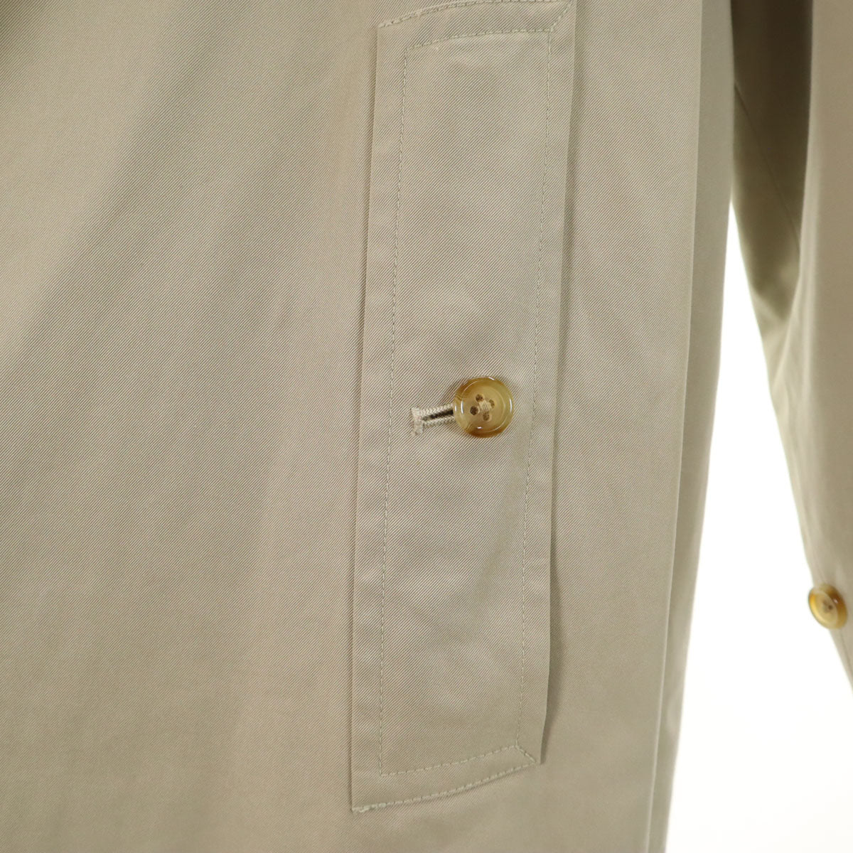 BURBERRY LONDON バーバリーロンドン 日本製 ステンカラーコート 90-165 グレージュ 三陽商会 ライナー付き メンズ