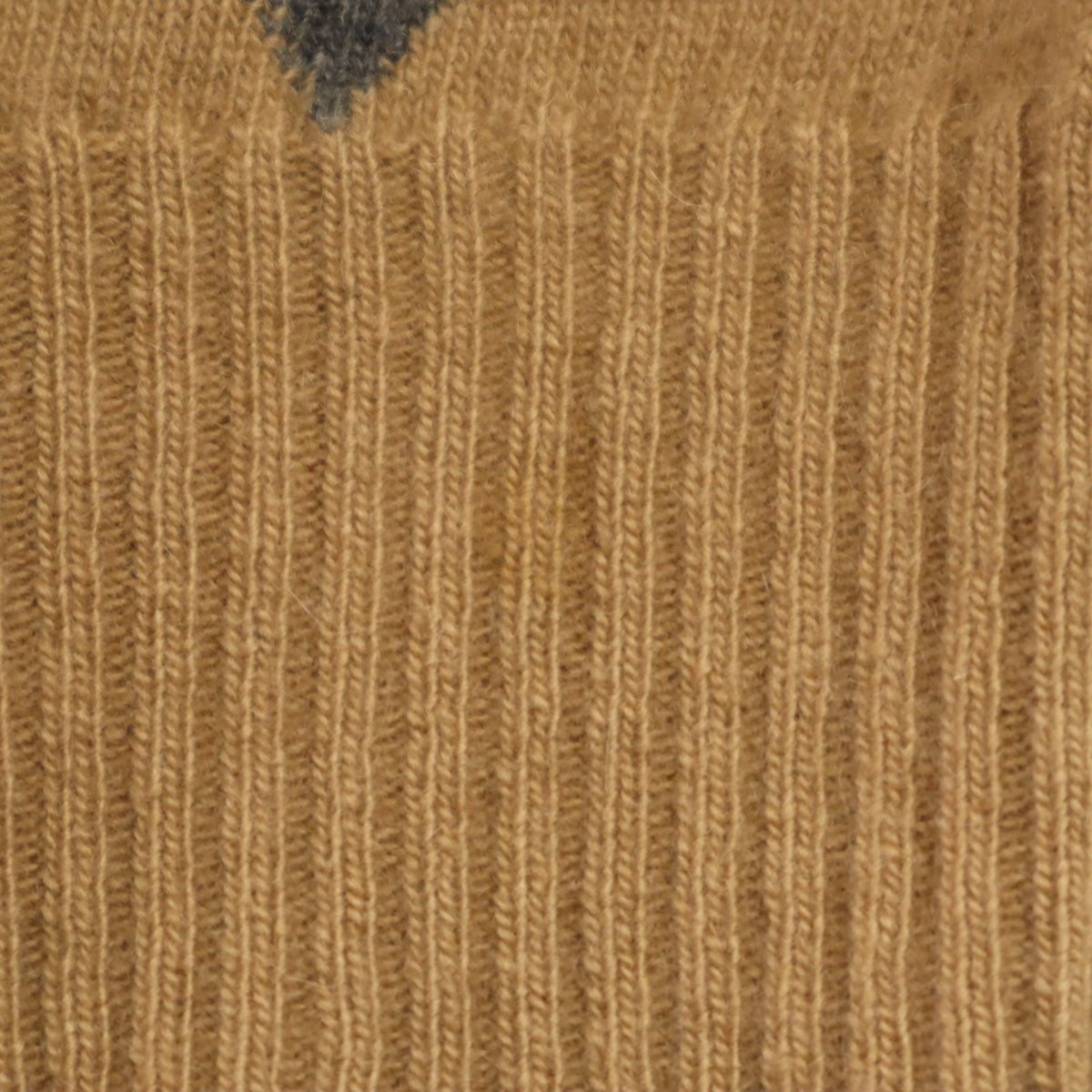 Dunhill ダンヒル スコットランド製 カシミヤ100% アーガイル柄 長袖 Vネック セーター 42 ベージュ ニット メンズ