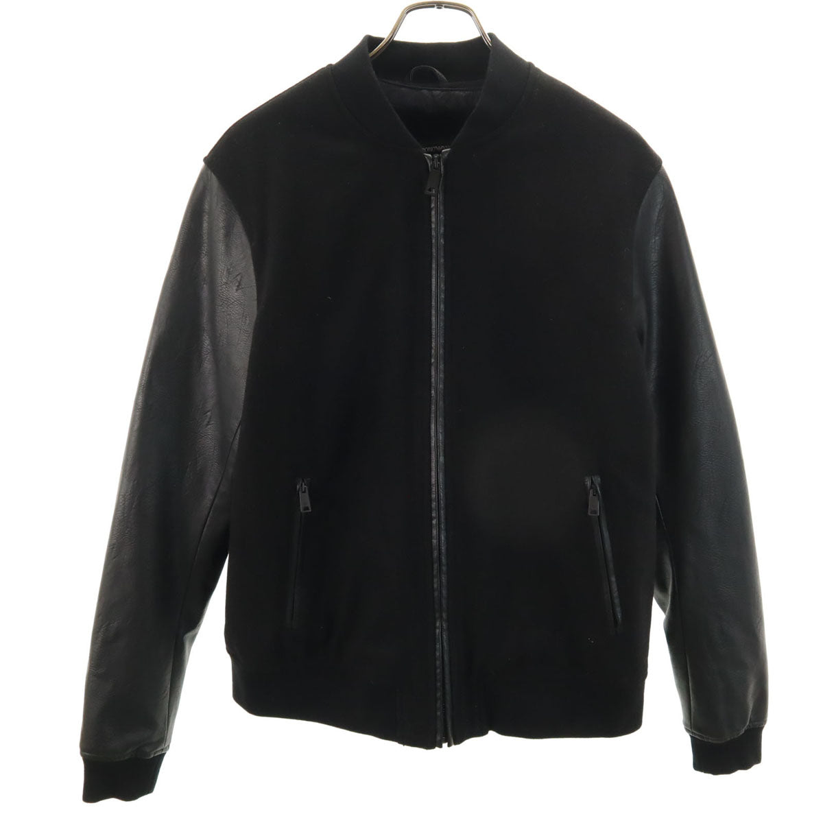 Emporio Armani エンポリオアルマーニ バックロゴ スタジャン 16A ブラック ジャケット キッズ