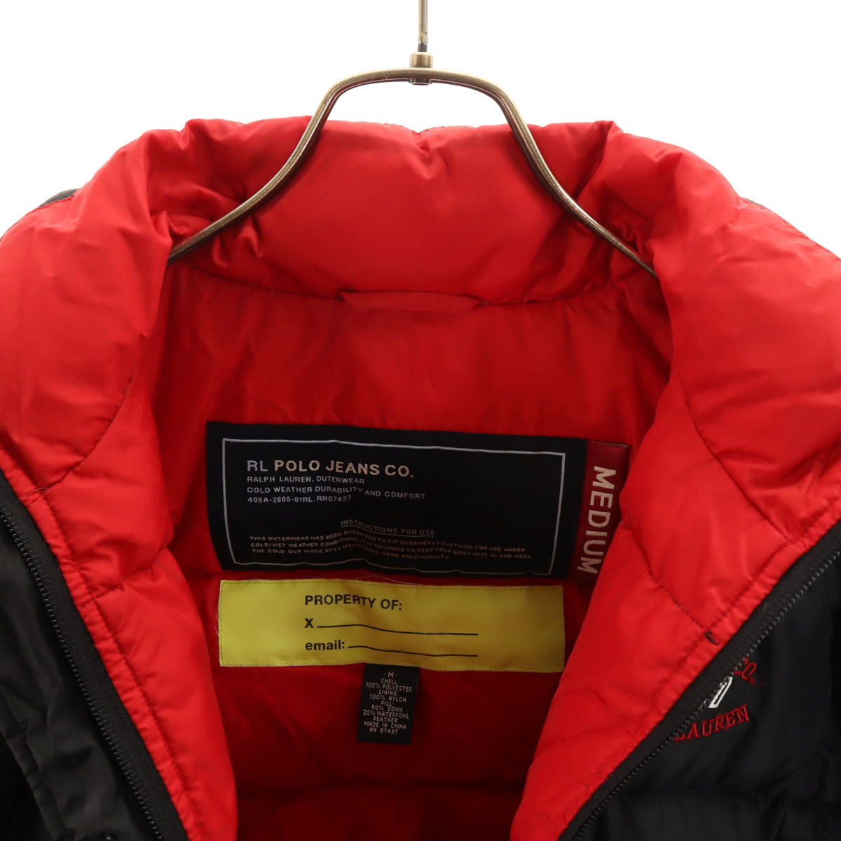 POLO JEANS ポロジーンズ ダウンジャケット M ブラック ラルフローレン レディース