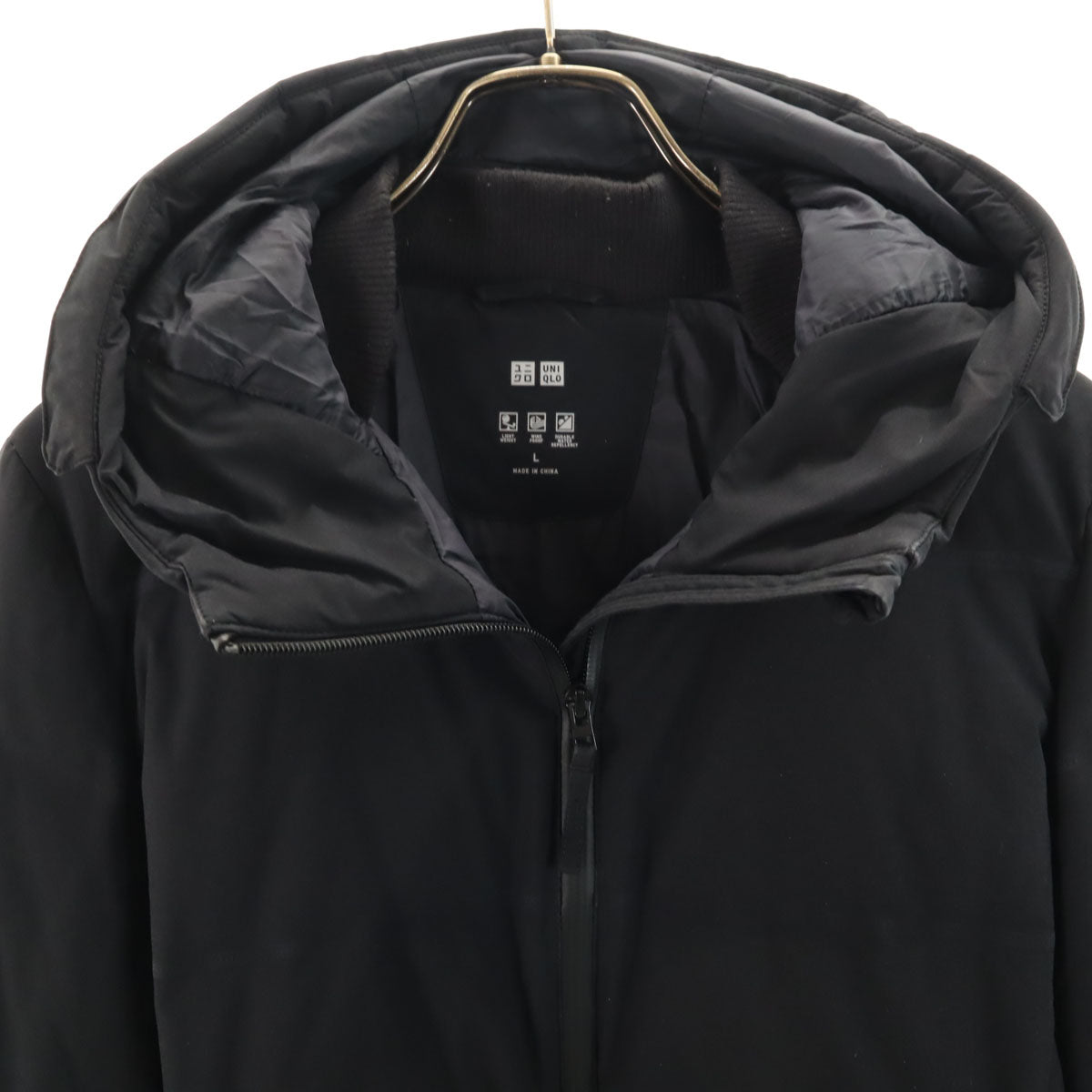UNIQLO ユニクロ シームレス ダウンジャケット L ブラック レディース