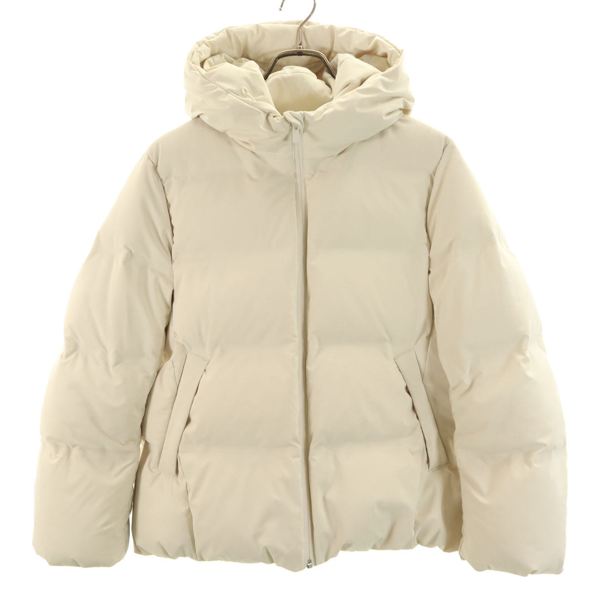 UNIQLO ユニクロ シームレス ダウンパーカー M アイボリー レディース 