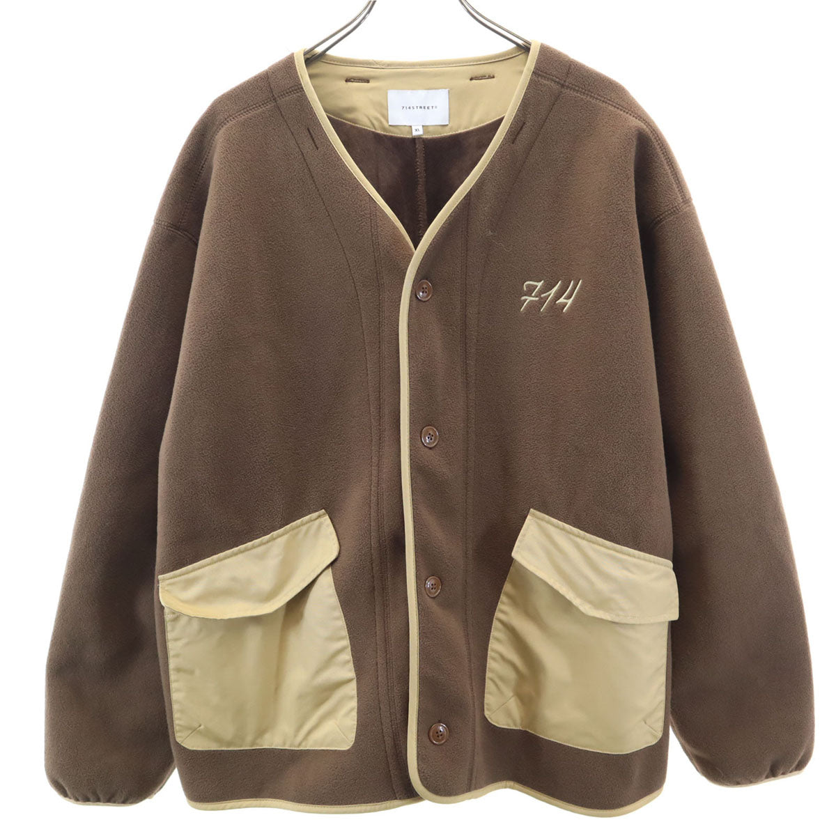 714street フリースジャケット XL ブラウン ライナー メンズ