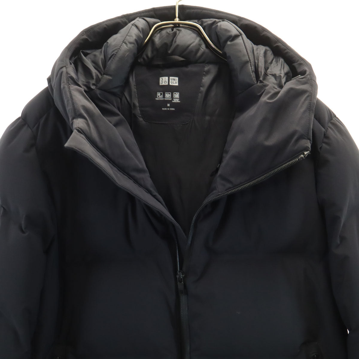 UNIQLO ユニクロ シームレス ダウンパーカー M ブラック メンズ