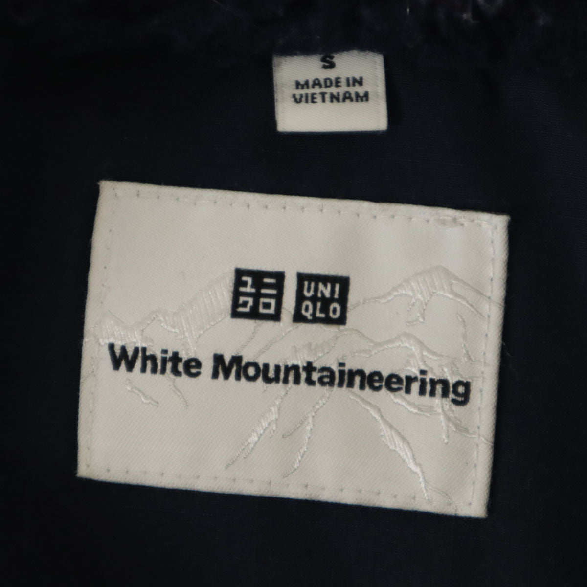 UNIQLO ユニクロ ホワイトマウンテニアリング コラボ フリースジャケット S ネイビー x White Mountaineering プルオーバー メンズ