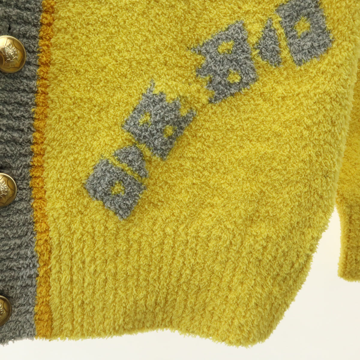 SNIDEL HOME スナイデルホーム HarryPotter ハリーポッター コラボ 長袖 ニットカーディガン F イエロー ルームウェア レディース