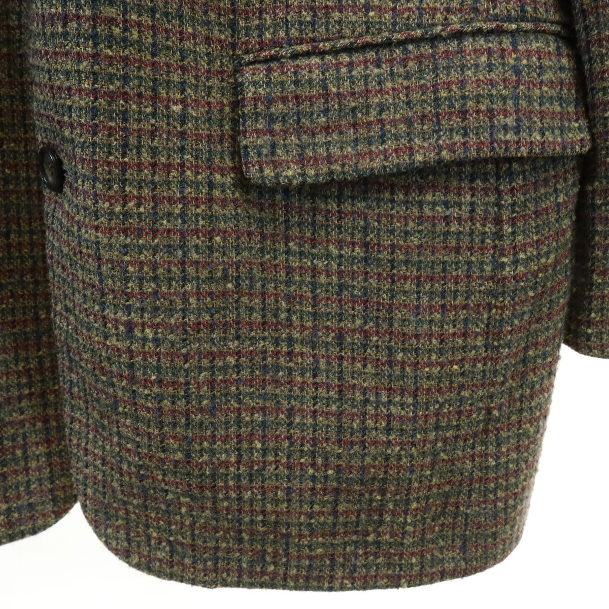 LANVIN ランバン 90s オールド ライトツイード テーラードジャケット M48-35 マルチ メンズ