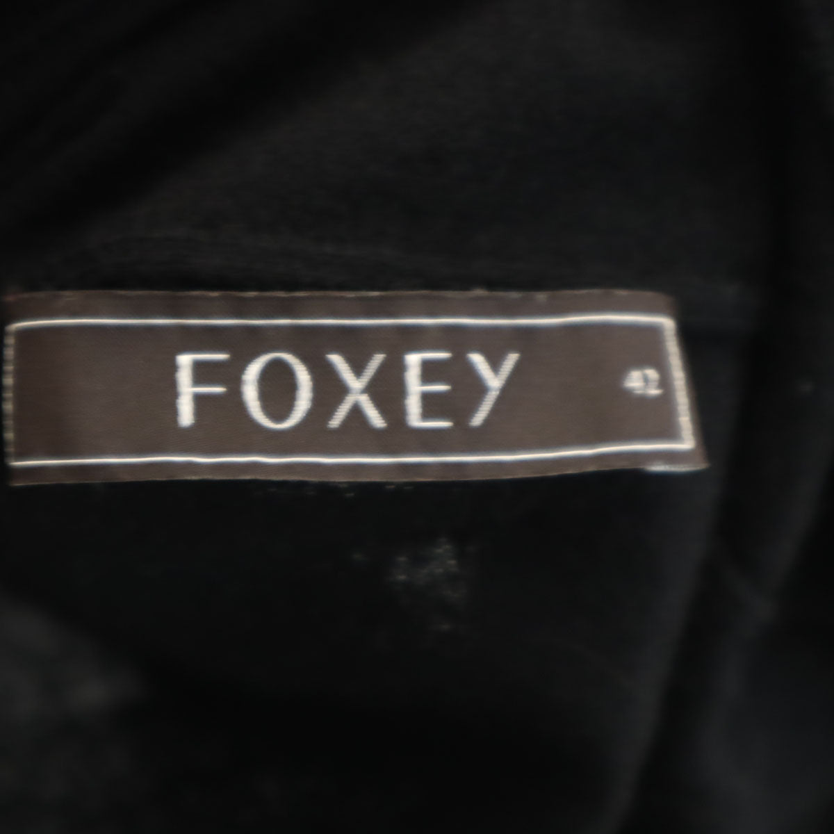 FOXEY フォクシー 長袖 タートルネック セーター 42 ブラック ニット レディース