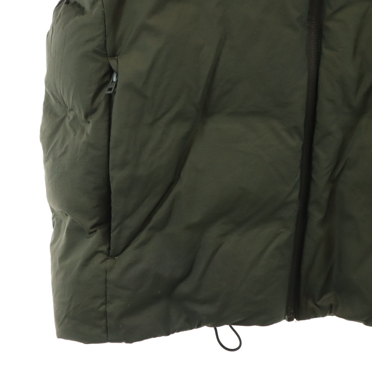 UNIQLO ユニクロ シームレス ダウンパーカー L カーキ メンズ