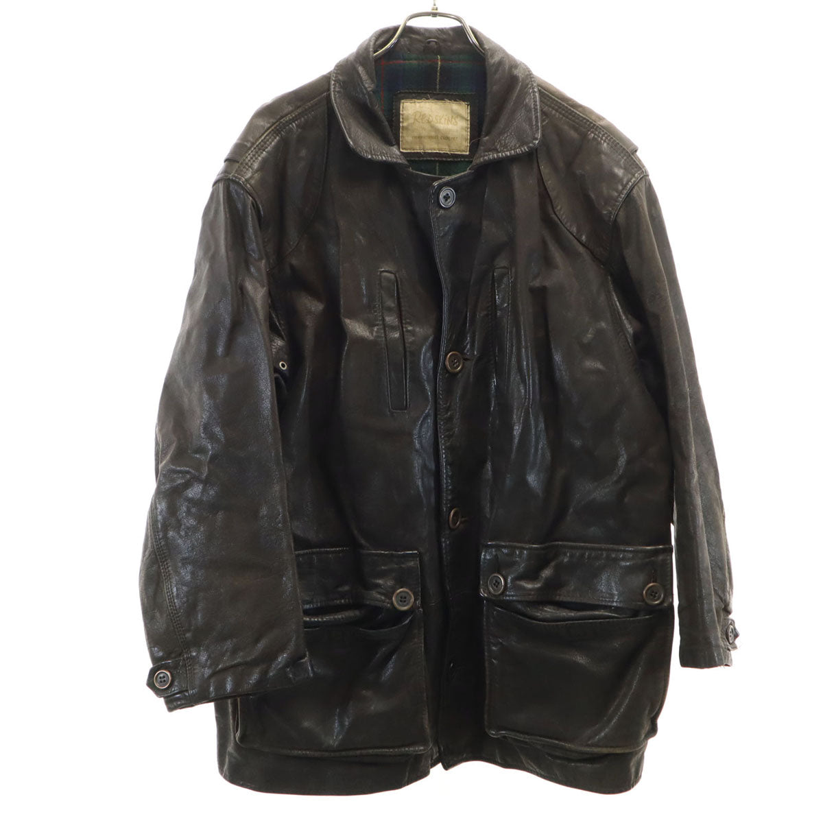 REDSKINS レッドスキンズ 80s 90s オールド レザージャケット ブラウン メンズ