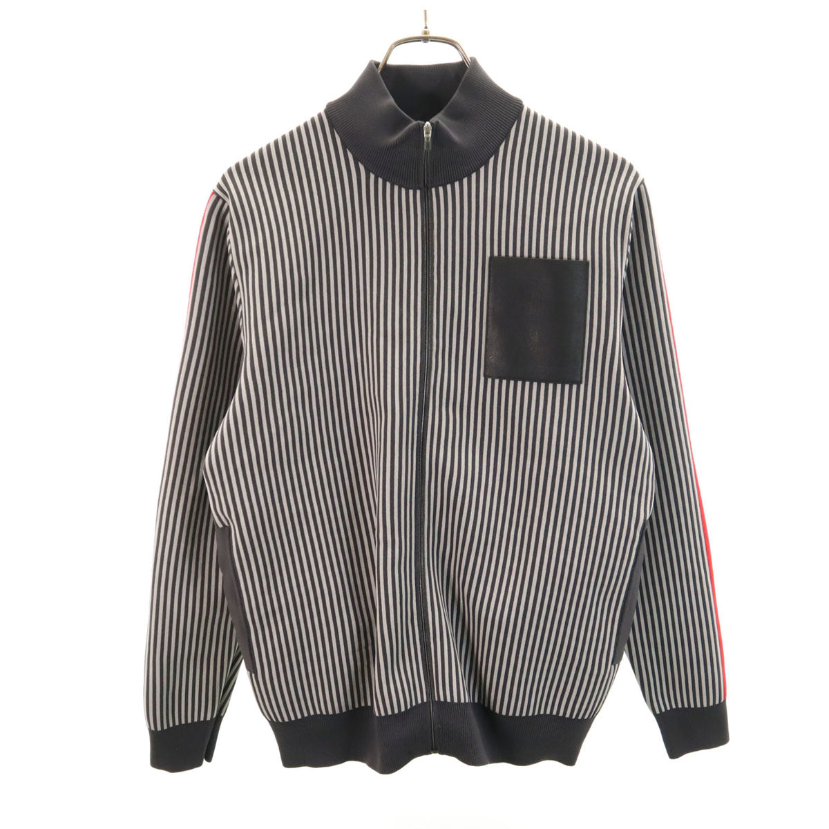 LANVIN SPORT ランバンスポール ストライプ柄 トラックジャケット 40 グレー メンズ