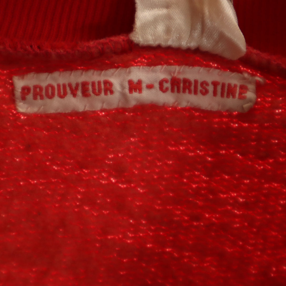 PROUVEUR M-CARISTINE 70s フランス製 ヴィンテージ トラックジャケット 16 レッド メンズ