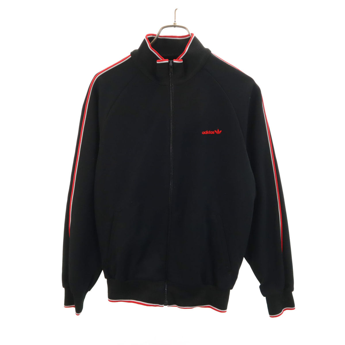 adidas アディダス 70s 西ドイツタグ ヴィンテージ トラックジャケット L ブラック デサント ジャージ メンズ