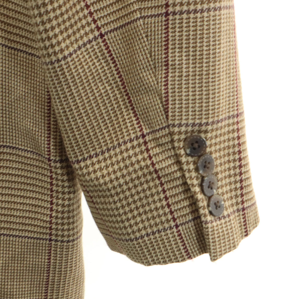 Polo by Ralph Lauren ポロバイラルフローレン 千鳥柄 テーラードジャケット C98-W88-T175 カーキ系 メンズ