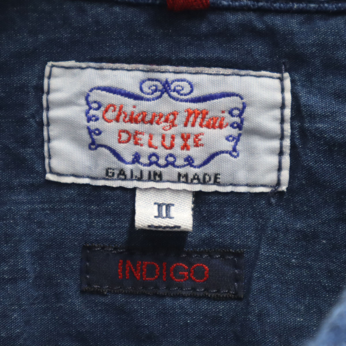 chiang mai DELUXE チェンマイデラックス 長袖 インディゴ加工 シャツ 2 インディゴ メンズ