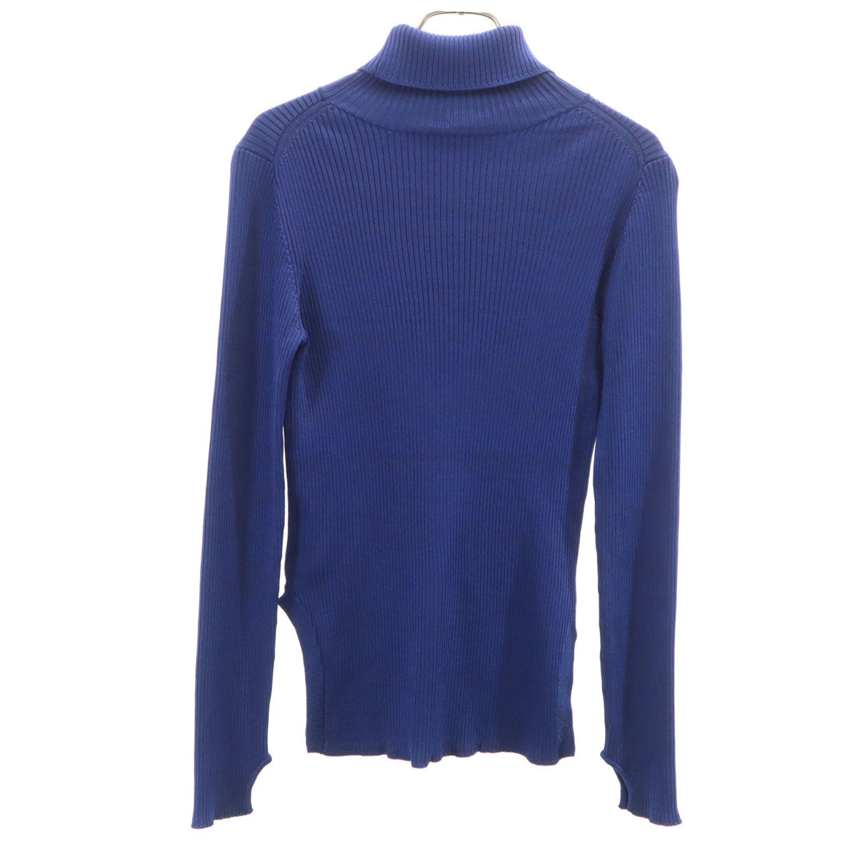 LANVIN en Bleu ランバンオンブルー 長袖 タートルネック リブ ニット 38 ブルー レディース