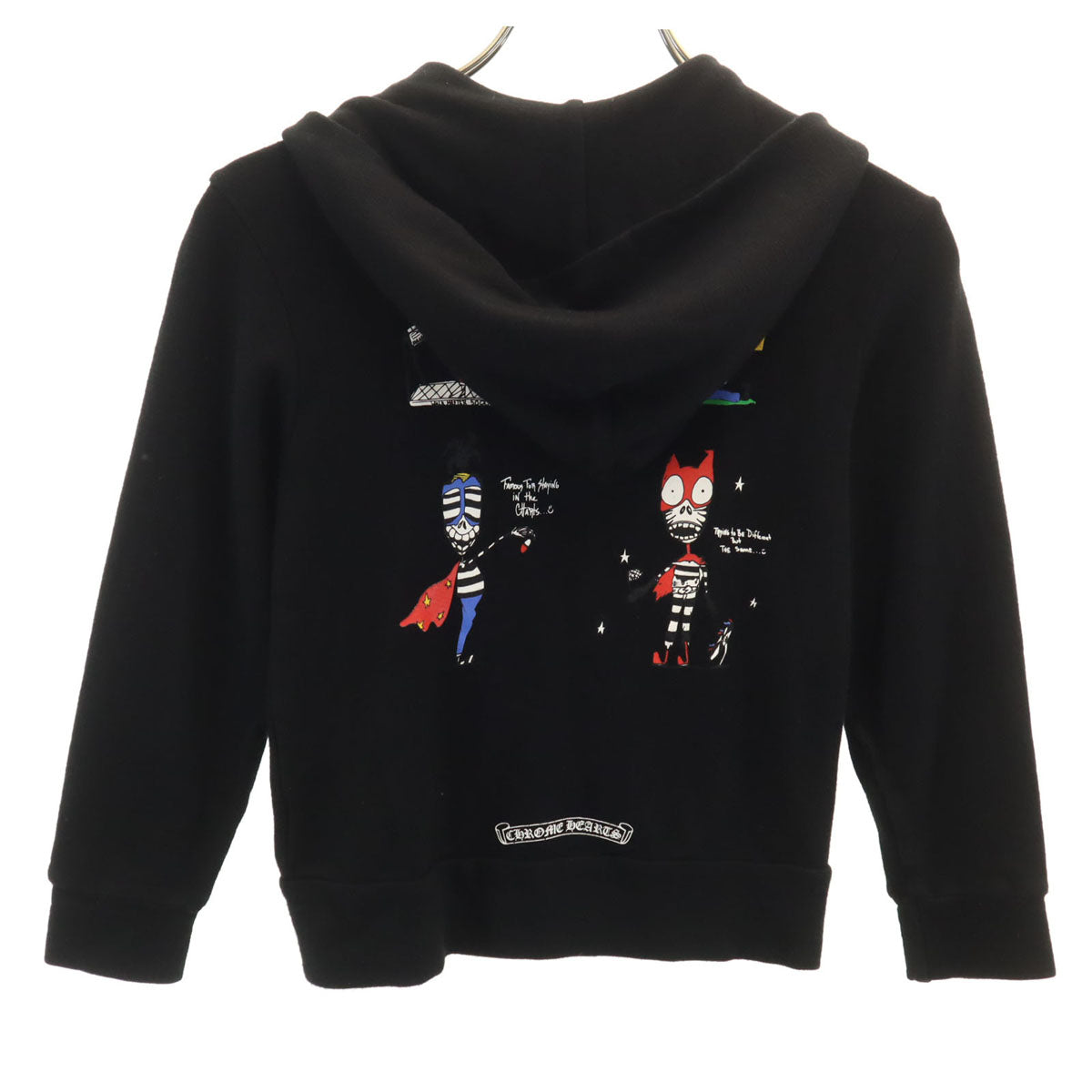 CHROME HEARTS クロムハーツ 長袖 ジップパーカー 4T ブラック キッズ