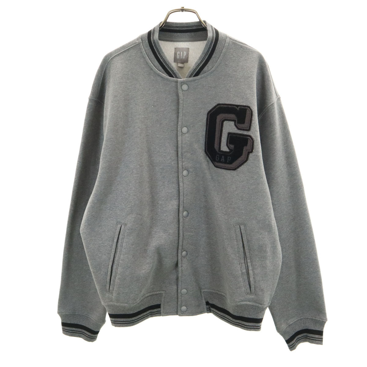 GAP ギャップ スウェット スタジャン S グレー 裏起毛 メンズ