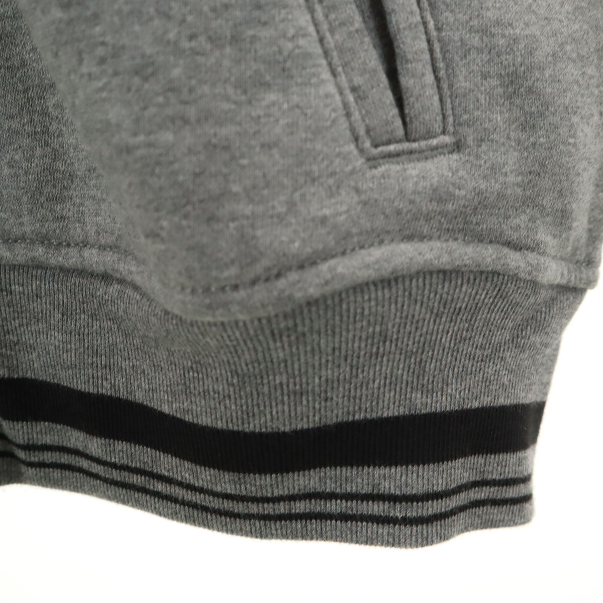 GAP ギャップ スウェット スタジャン S グレー 裏起毛 メンズ