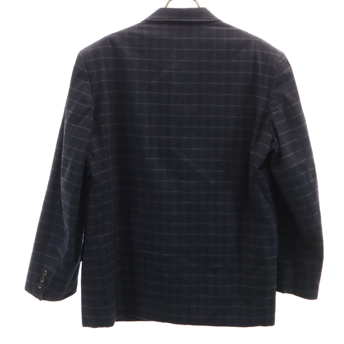 COMME des GARCONS HOMME コムデギャルソンオム 90s 日本製 オールド チェック柄 テーラードジャケット S ネイビー メンズ