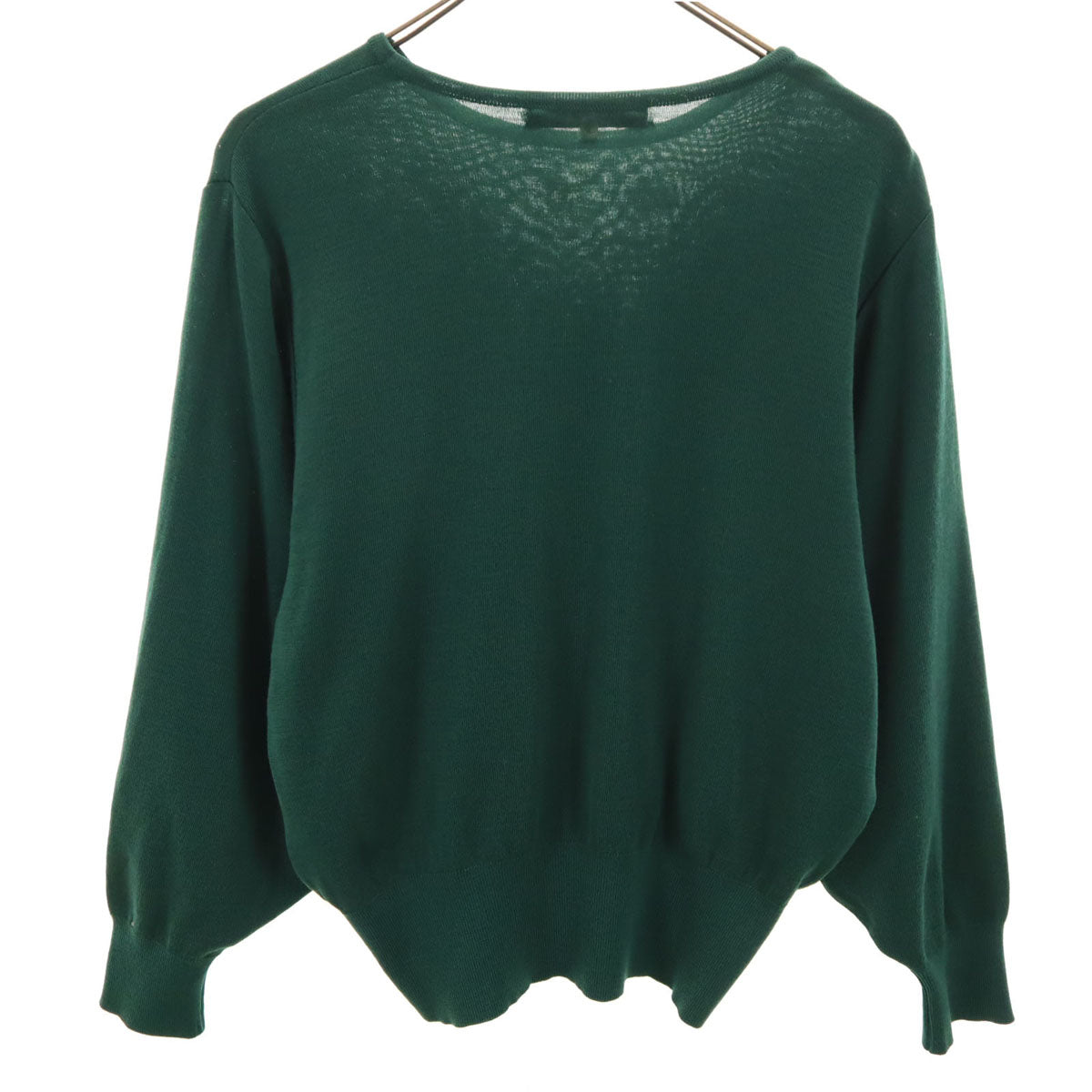 美品 Christian Dior PRET-A-PORTER クリスチャンディオール プレタポルテ 90s オールド 長袖 ニット M 深緑 レディース