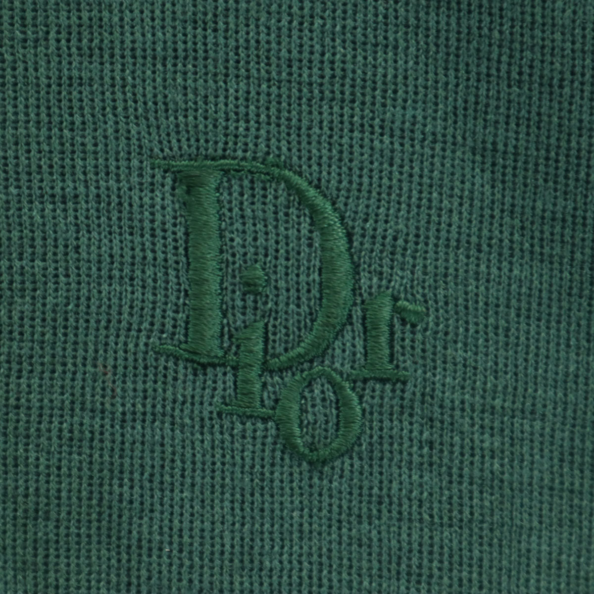 美品 Christian Dior PRET-A-PORTER クリスチャンディオール プレタポルテ 90s オールド 長袖 ニット M 深緑 レディース