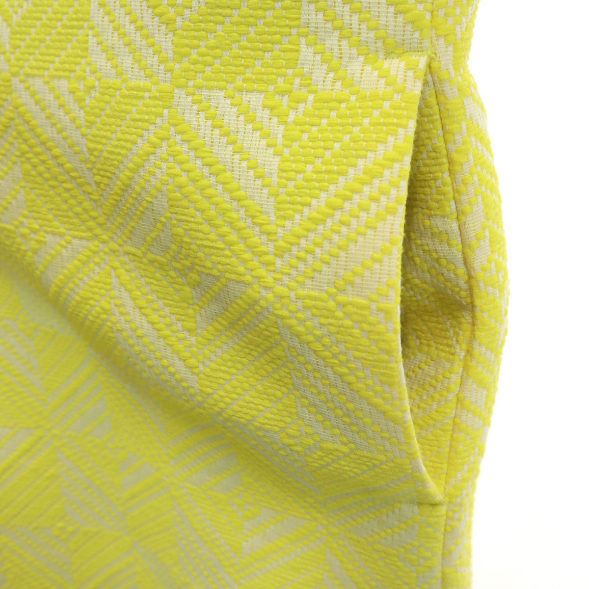 Desigual デシグアル Christian Lacroix クリスチャン・ラクロワ コラボ 総柄 ノーカラーコート 46 イエロー レディース