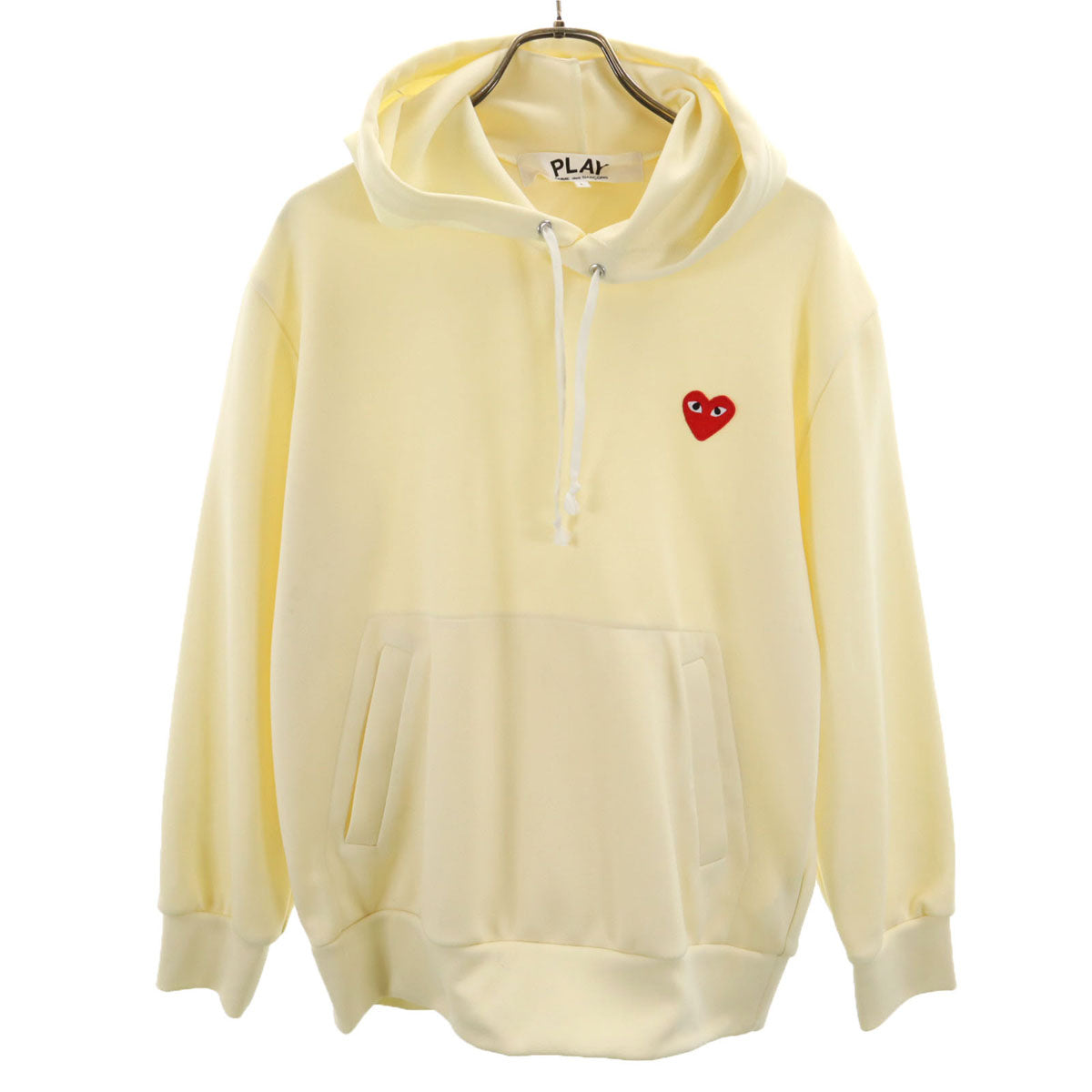 PLAY COMME des GARCONS プレイコムデギャルソン 2019年 日本製 長袖 パーカー L アイボリー メンズ