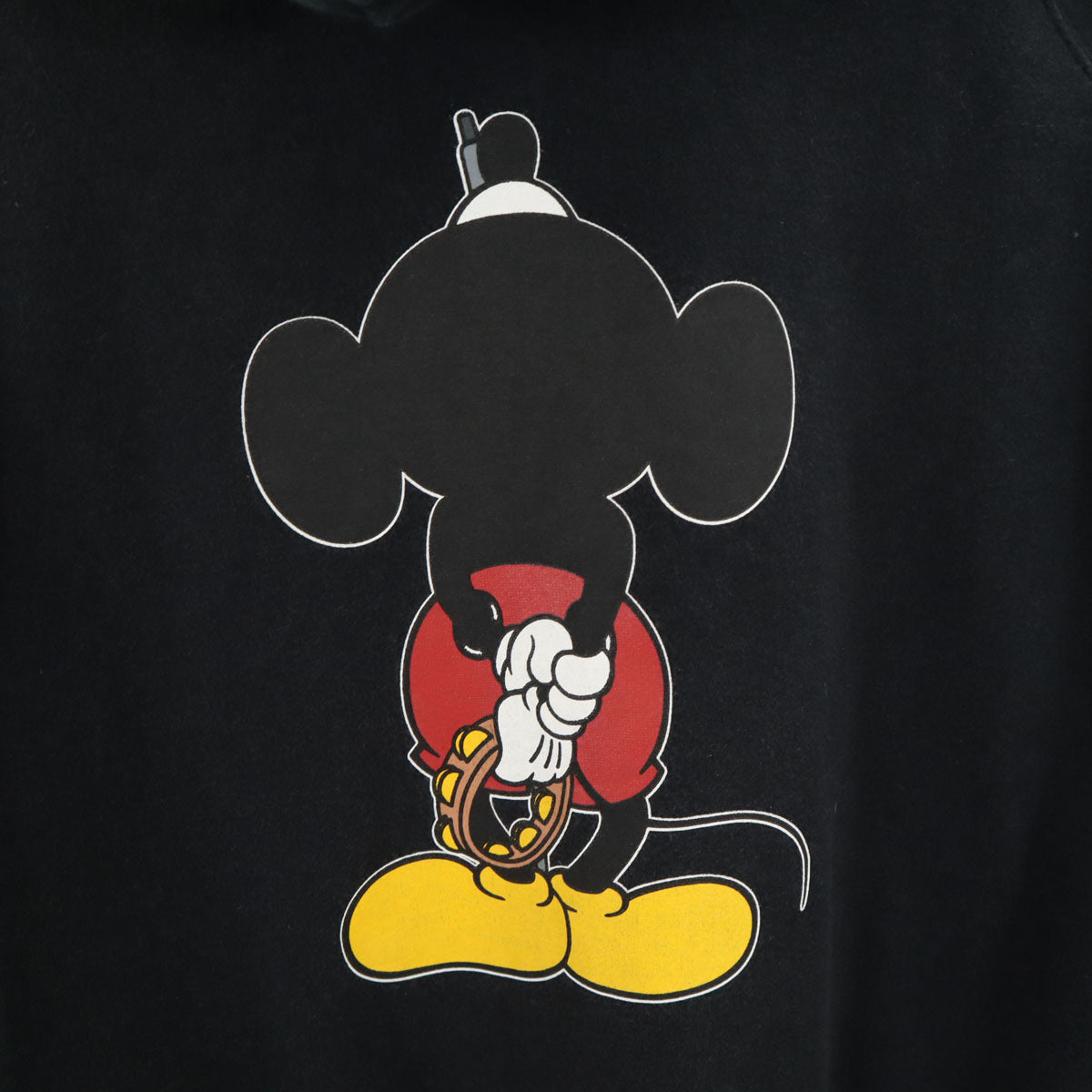 NUMBER(N)INE ナンバーナイン 00s Disney ディズニー コラボ 初期 ミッキーマウス 長袖 スウェットパーカー 2 ブラック メンズ