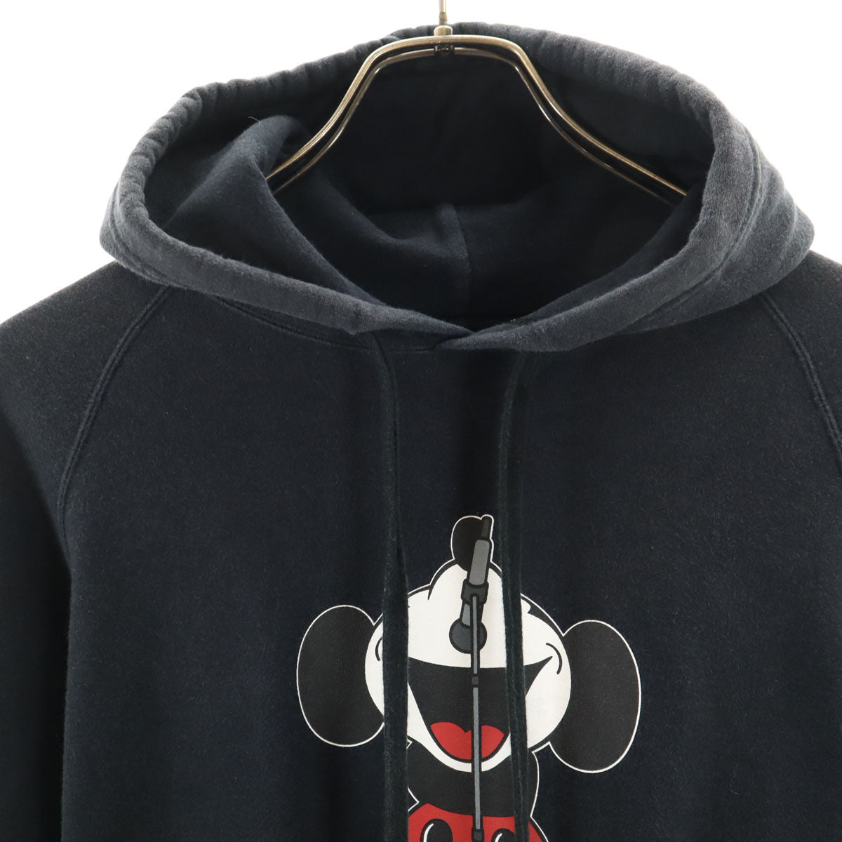 NUMBER(N)INE ナンバーナイン 00s Disney ディズニー コラボ 初期 ミッキーマウス 長袖 スウェットパーカー 2 ブラック メンズ