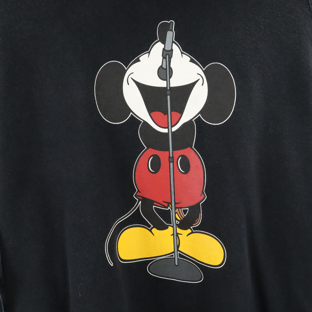 NUMBER(N)INE ナンバーナイン 00s Disney ディズニー コラボ 初期 ミッキーマウス 長袖 スウェットパーカー 2 ブラック メンズ