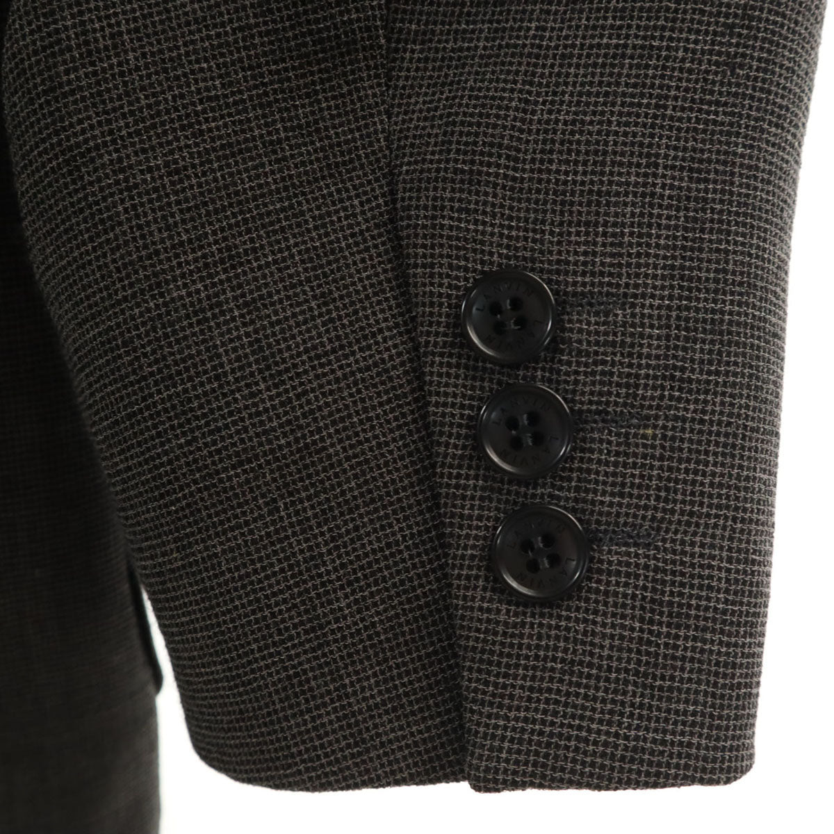 LANVIN CLASSIQUE ランバンクラシック 90s オールド テーラードジャケット 48 チャコールグレー メンズ