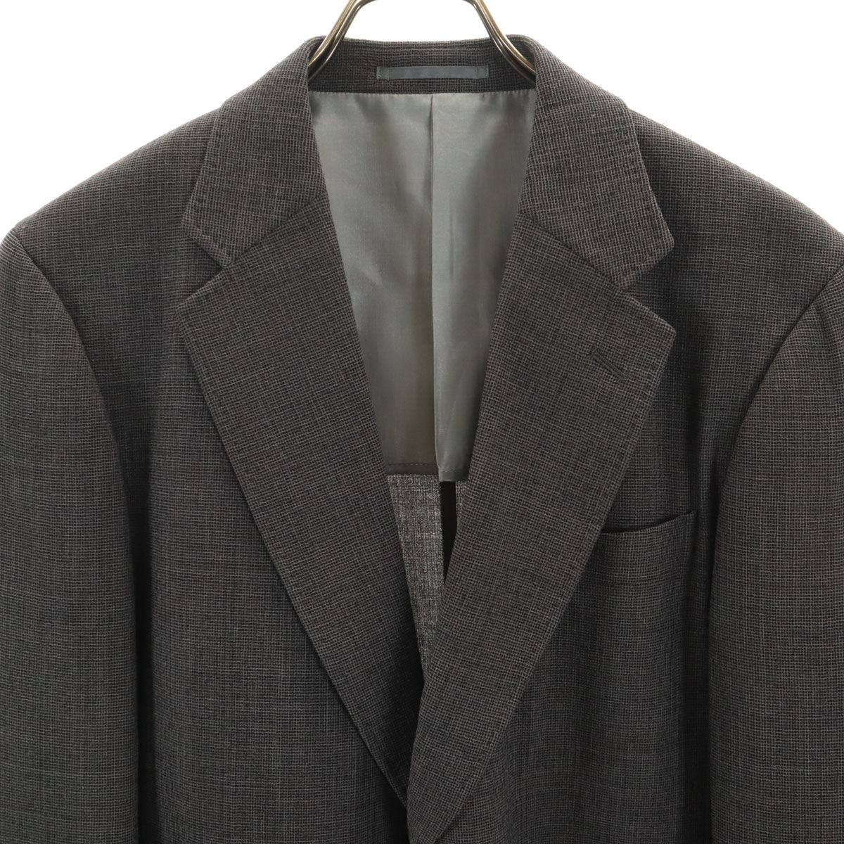 LANVIN CLASSIQUE ランバンクラシック 90s オールド テーラードジャケット 48 チャコールグレー メンズ