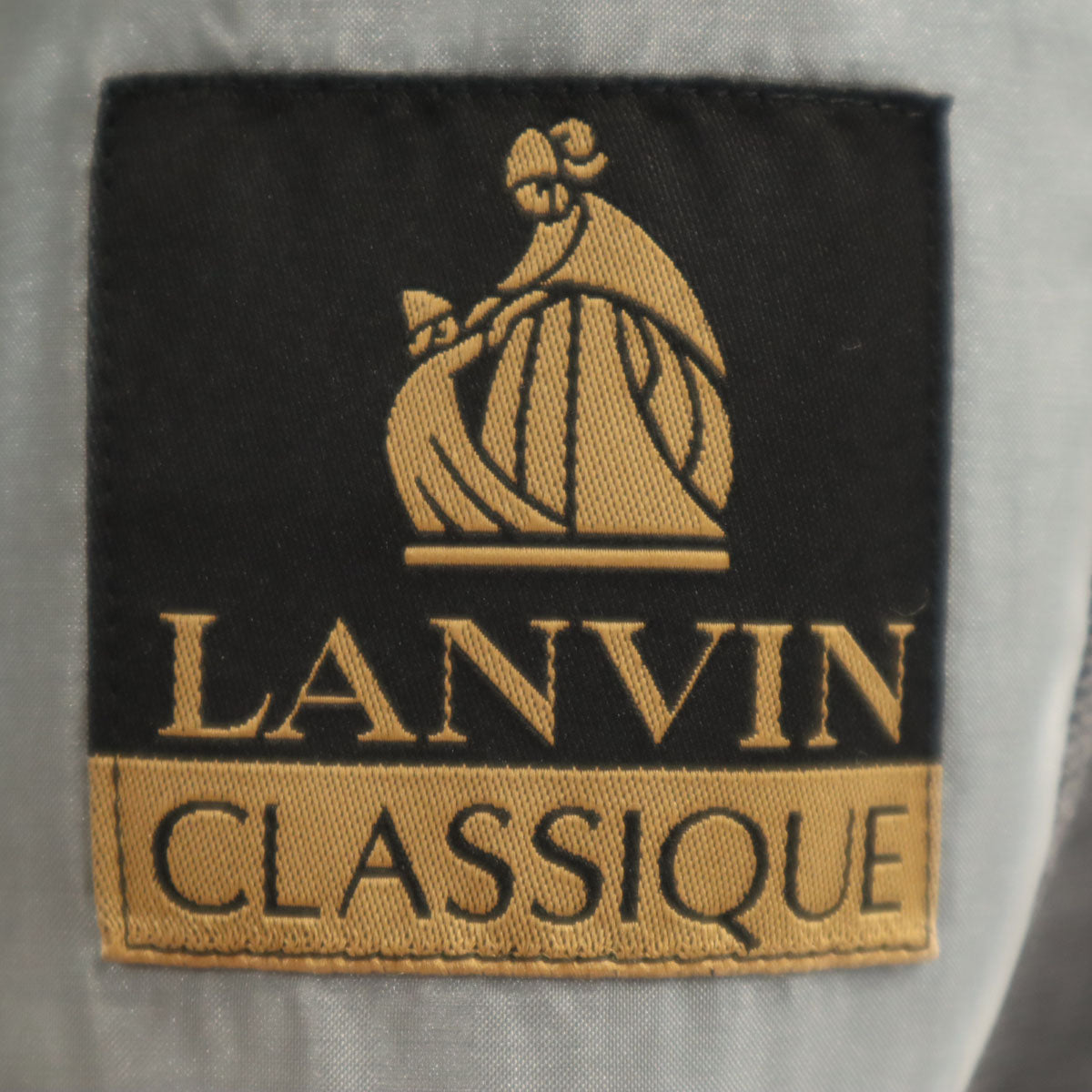LANVIN CLASSIQUE ランバンクラシック 90s オールド テーラードジャケット 48 チャコールグレー メンズ