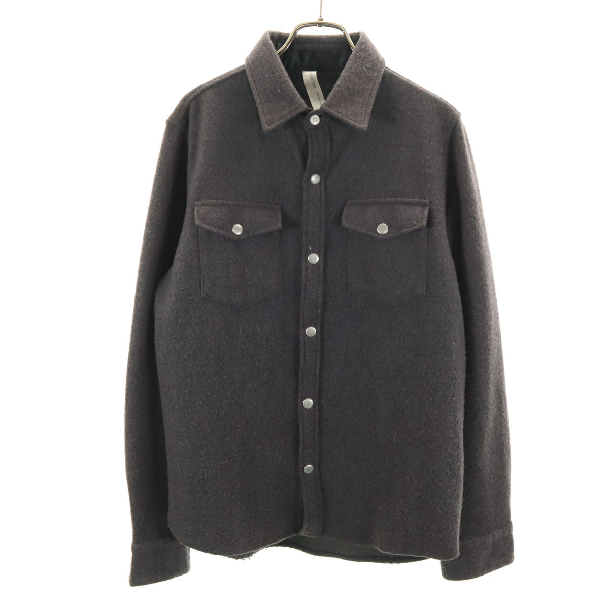 RED BUTTON ウールブレンド 長袖 シャツ L グレー メンズ