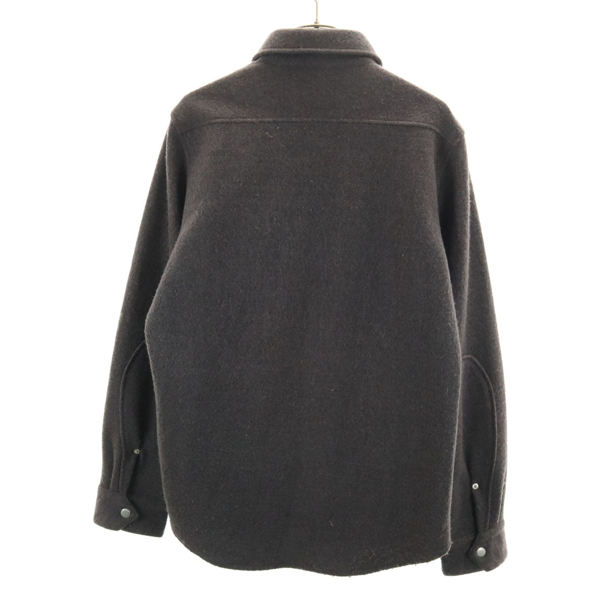 RED BUTTON ウールブレンド 長袖 シャツ L グレー メンズ