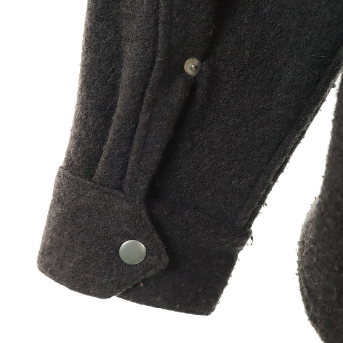 RED BUTTON ウールブレンド 長袖 シャツ L グレー メンズ