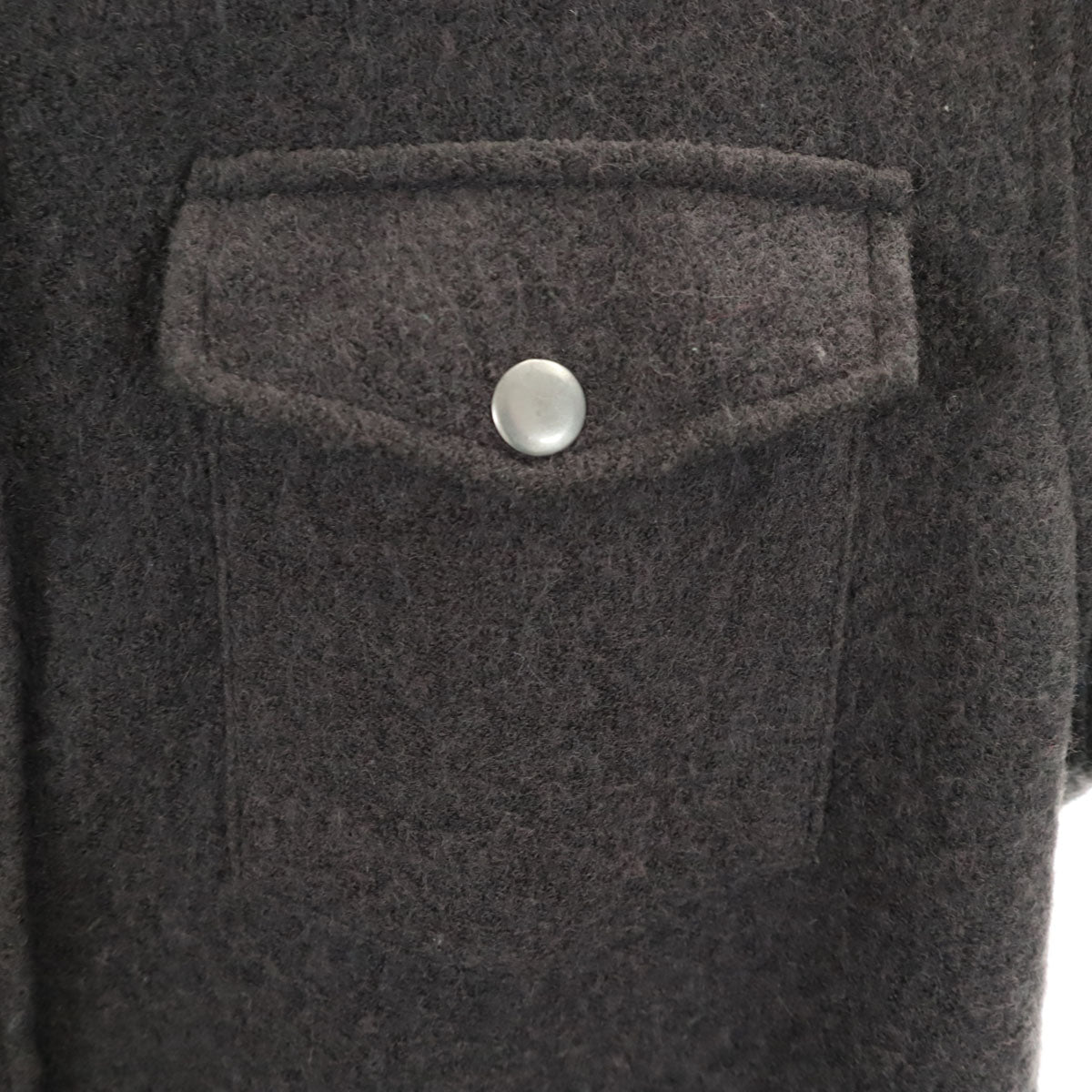 RED BUTTON ウールブレンド 長袖 シャツ L グレー メンズ