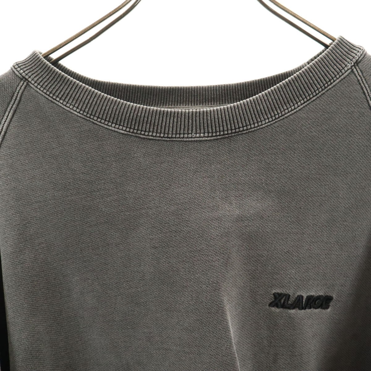 XLARGE エクストララージ 長袖 オーバーダイ加工 スウェット トレーナー L グレー メンズ