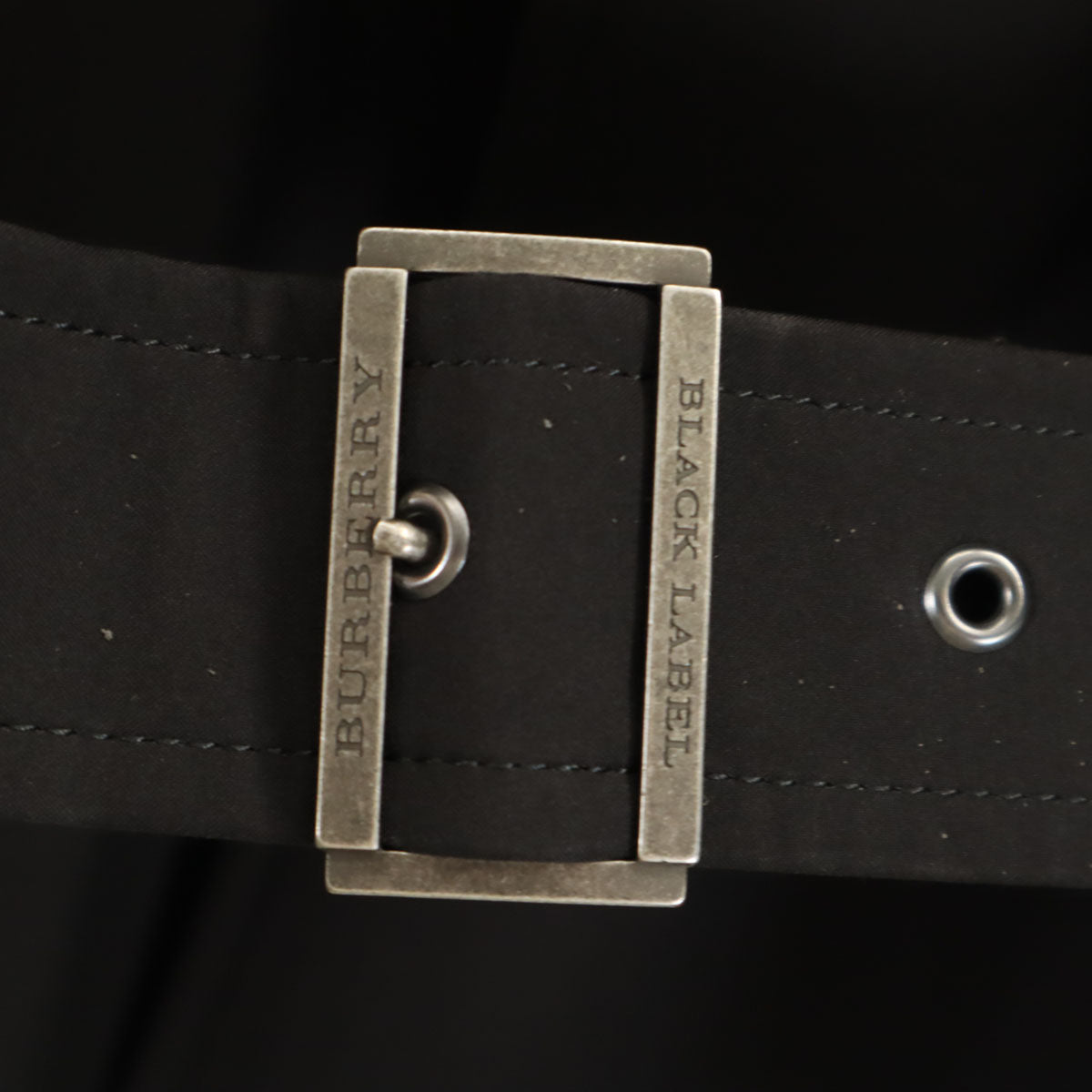 BURBERRY BLACK LABEL バーバリーブラックレーベル ステンカラーコート L ブラック 三陽商会 メンズ
